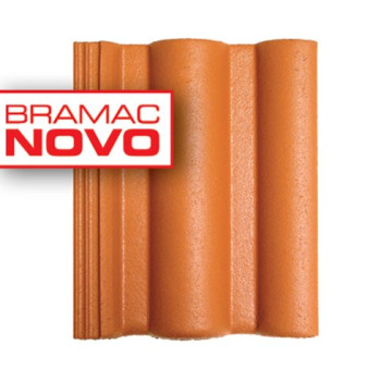 Tigla de beton Bramac Romana rosu caramiziu Novo 252buc/pal